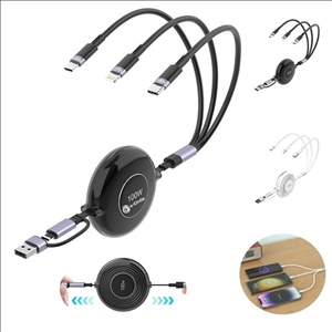 3 in 1 Retractable Charger Cable